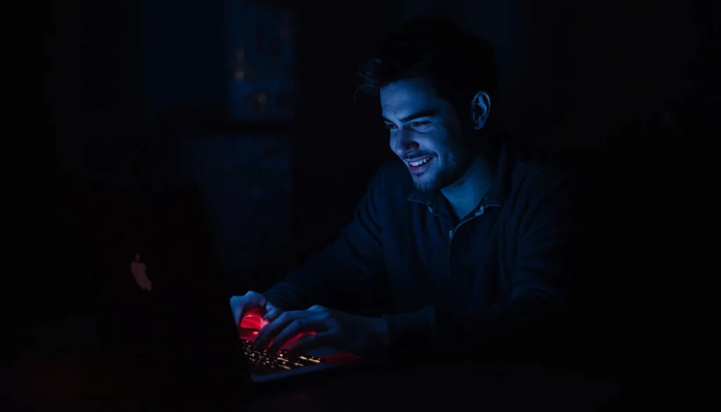 foto de un cornudo chateando